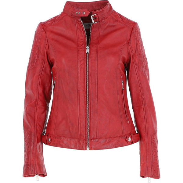 Vintage Leather Jacket Red