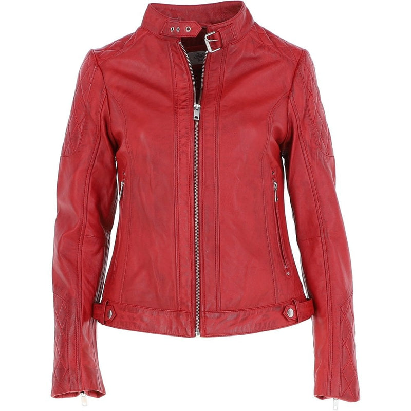 Vintage Leather Jacket Red