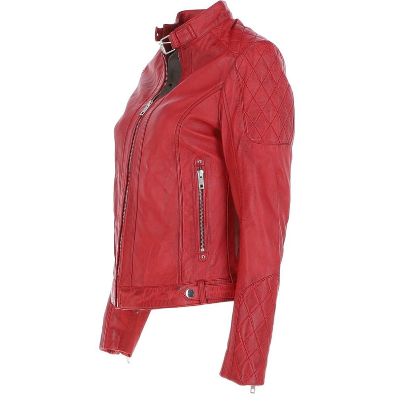 Vintage Leather Jacket Red