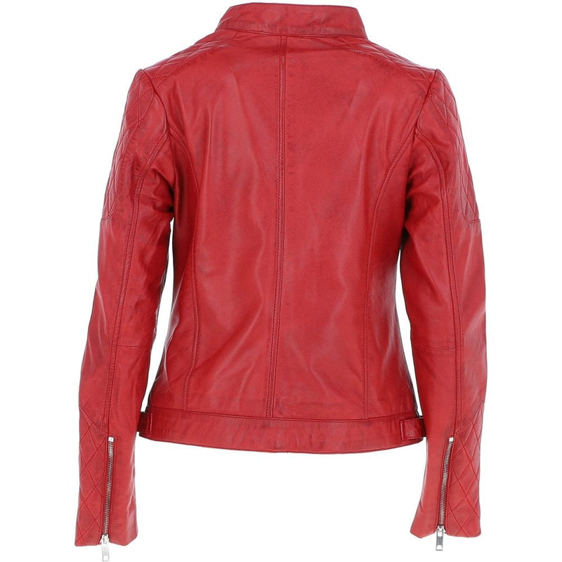 Vintage Leather Jacket Red